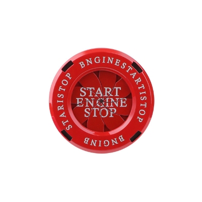Picture of Start Engine Stop Ignition Button cover Protector. Motorcycle or Car  - Red