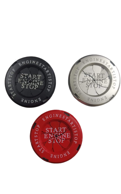 Picture of Start Engine Stop Ignition Button cover Protector. Motorcycle or Car  - Red