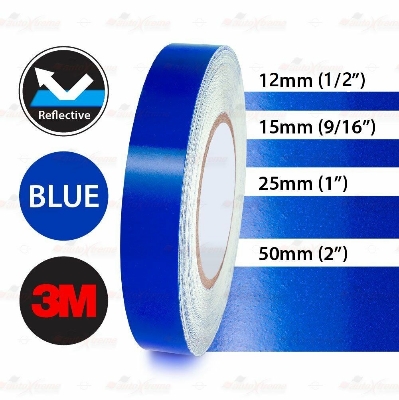 Picture of 1 Rim Universal Motorcycle wheel Ring sticker for Bike , Bicycle & Car- Blue color