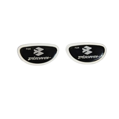 Picture of Bajaj Discover Round Ambush Logo Sticker For Motorcycle Visor- 2 Pis