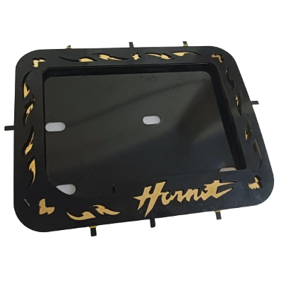 Picture of 3 part Back Number Plate with Golden Plate High Quality for Motorcycle. Honda Hornet