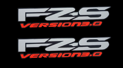 Picture of 2 Pis Fork Sticker FZS V 3.0 Sticker For Yamaha Motorcycle. Silver
