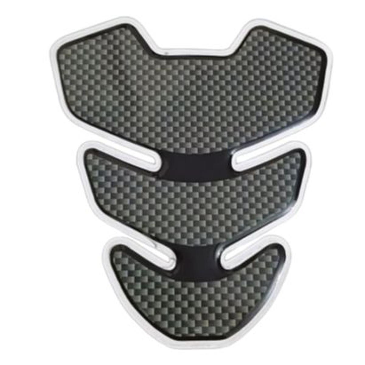 Picture of 3D Mini Tank Pad Sticker for motorcycle. Black