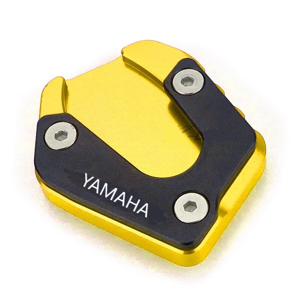 Picture of Universal Side Stand Pad for All Yamaha Motorcycle. CNC Aluminum Alloy- Gold