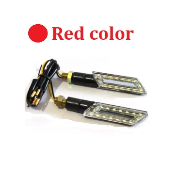 Picture of Motorcycle 2 pcs led indicator or bike turn signal light-Red