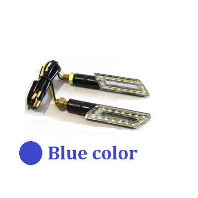Picture of Motorcycle 2 pcs led indicator or bike turn signal light-Blue