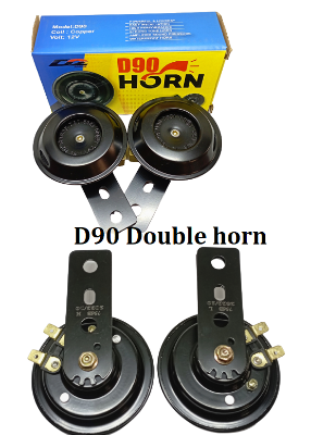 Picture of 2 pcs Motorcycle horn or  D90 dual horn  for bike -black