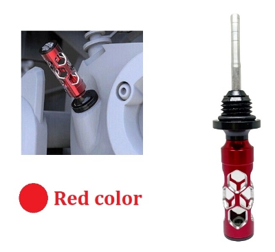 Picture of Motorcycle Engine oil covers Dipstick or  CNC Aluminum Alloy  dipstick for bike- Red