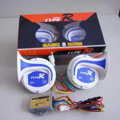 Picture of Ultra Loud Air Snail Horn Magic 18 Sounds for Motorcycle or Car Truck Vehicle