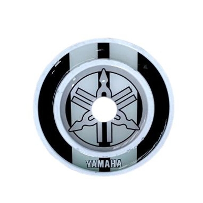 Picture of Motorcycle fuel cap or bike fuel tank mukkha sticker for yamaha Fzs -Black and white (TC)