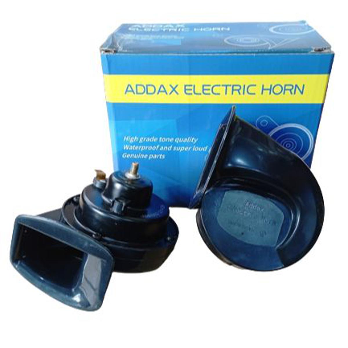 Picture of Addax electric ultra loud snail pop horn for motorcycle and other vehicles - Black