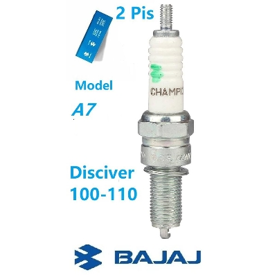 Picture of 2 Pis Bajaj Discover- 100-110 spark Plug for Motorcycle- A7