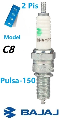 Picture of 2 Pis Bajaj Pulsar spark Plug for Motorcycle- C8