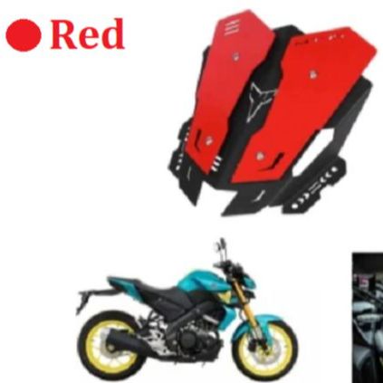 Picture of Yamaha Mt-15 headlight windshield metal crown or CNC aluminum crown for mt15 bike-Red