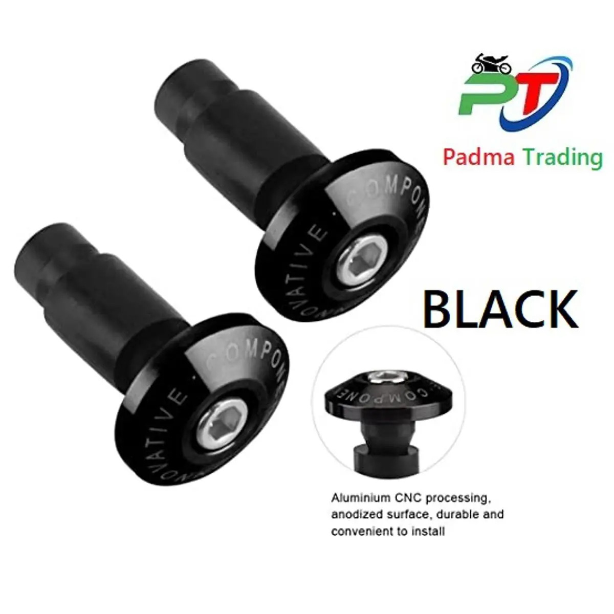 Picture of Universal Motorcycle 7/8" Handle Bar Grips End Slider Cap or Gutli- Golden Universal Motorcycle 7/8" Handle Bar Grips End Slider Cap or Gutli- Balck