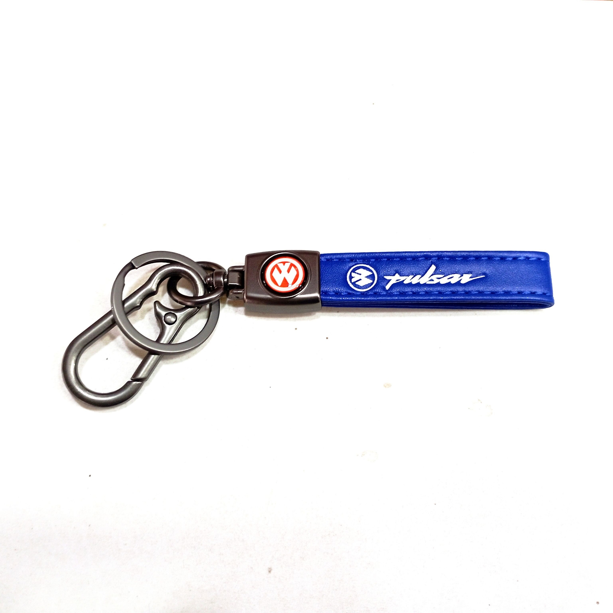 Picture of Motorcycle new leather design key ring for Pulsar - Blue