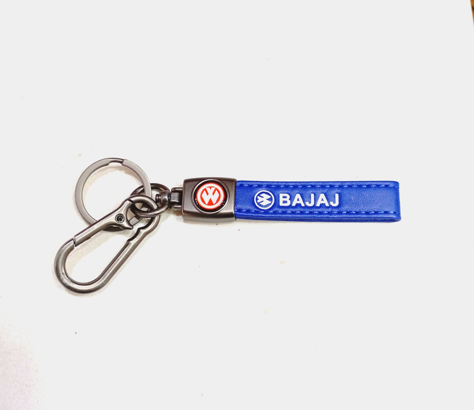Picture of Bajaj Motorcycle new leather design key ring - Blue