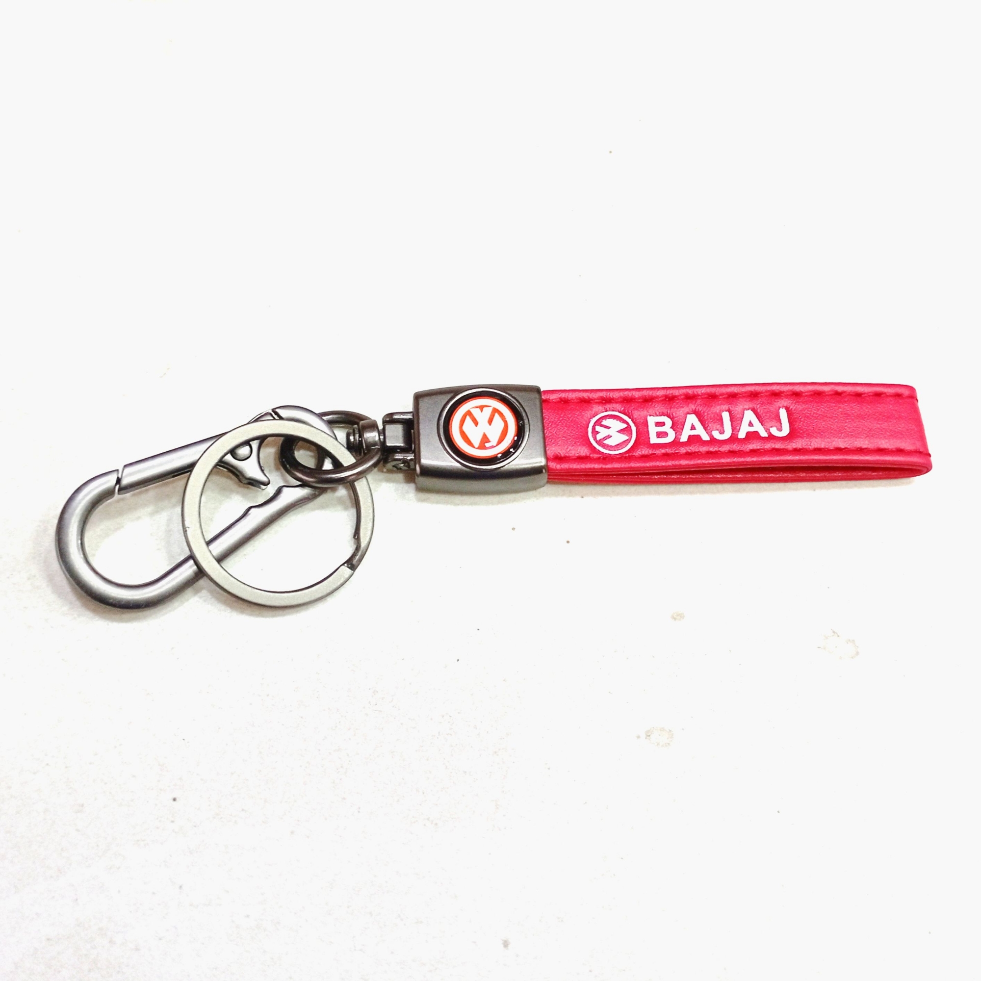 Picture of Bajaj Motorcycle new leather design key ring - Red