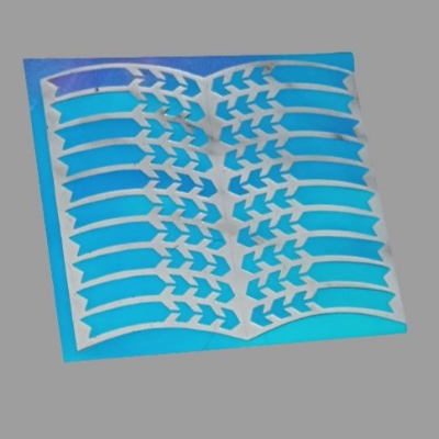 Picture of 20 pcs Wheel Hub Ring  Reflective Stripe lumen Stickers