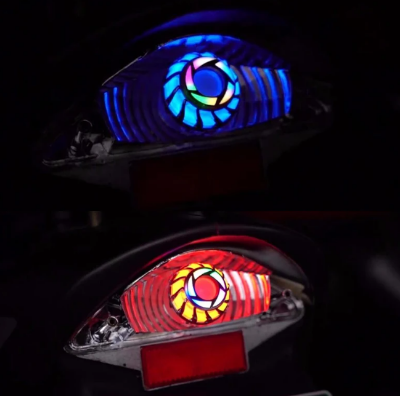 Picture of 1 pcs angel eye LED strobe light for motorcycle - Multicolor flash