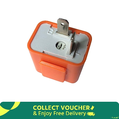 Picture of 2 Pin Speed Adjustable LED Indicator Flasher Relay Resistor Fix Flash Motorcycle