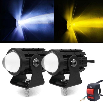 Picture of Bike or car mini driving fog light 2 colour white & yellow  1pcs