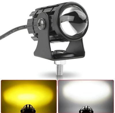 Picture of Bike or car mini driving fog light 2 colour white & yellow -2pcs