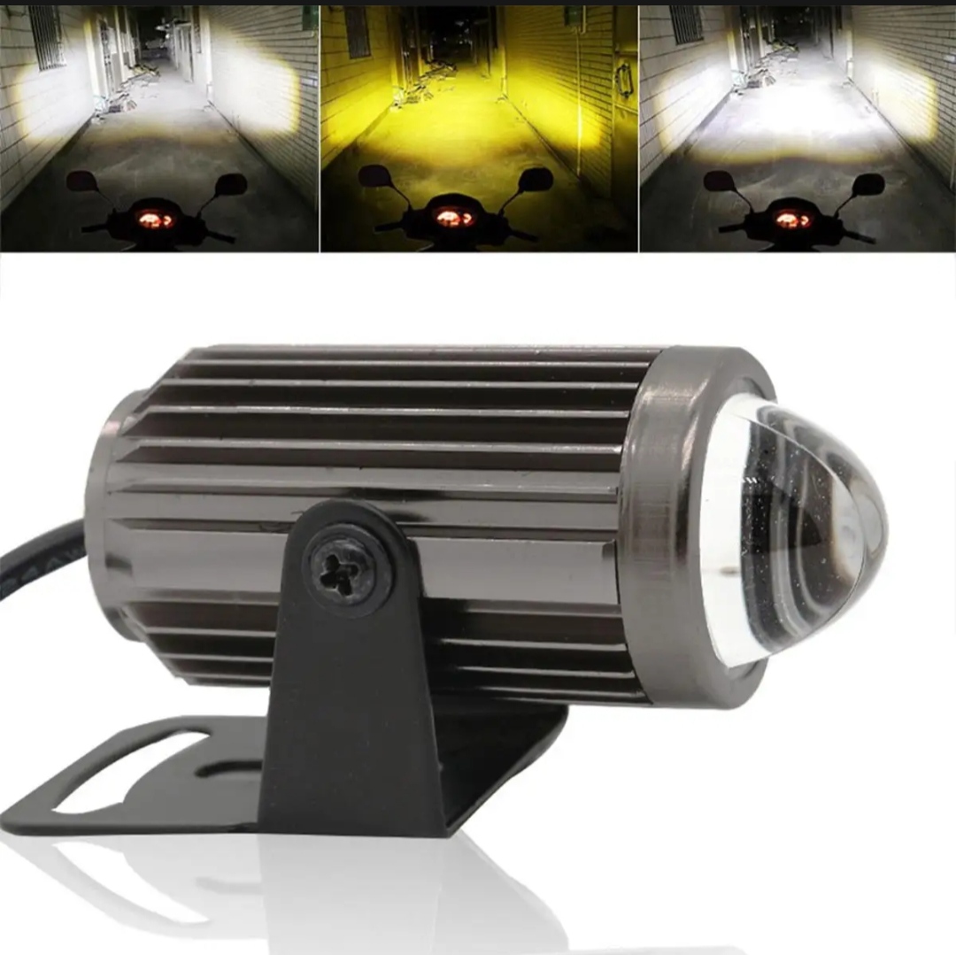 Picture of Bike or car mini driving fog light 2 colour white & yellow -2pcs