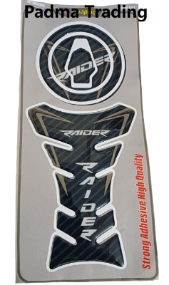 Picture of Motorcycle Fuel Tank Pad Sticker For Raider-  Black-t.v
