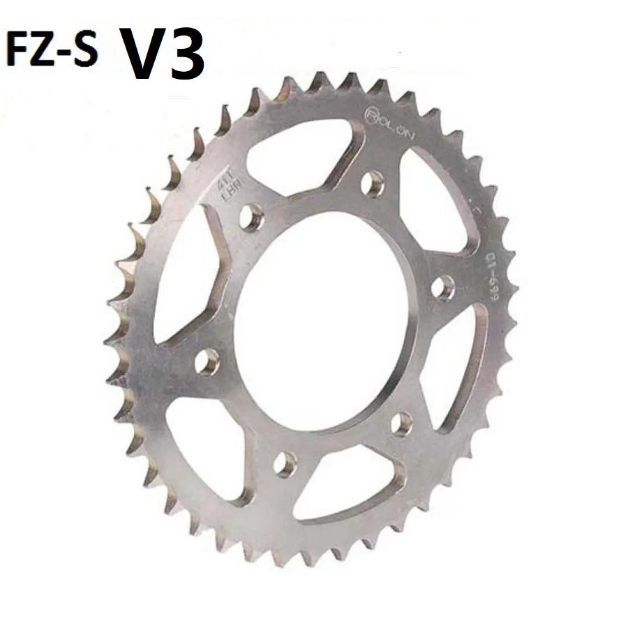Picture of Rear Chain Sprocket For Motorcycle. Yamaha FZ-S  V3 - 428-40T Tooth