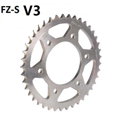 Picture of Rear Chain Sprocket For Motorcycle. Yamaha FZ-S  V3 - 428-40T Tooth