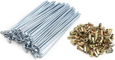 Picture of Motorcycle wheel Spoke and nipple polished steel