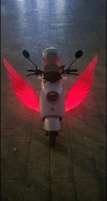 Picture of Motorcycle LED Lamps Welcome Door Courtesy Light With Projector Angels Wing Led Carpet Underglow For Car Motorcycle Light