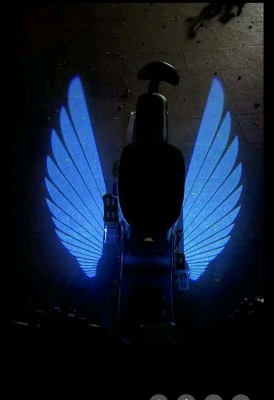 Picture of Motorcycle LED Lamps Welcome Door Courtesy Light With Projector Angels Wing Led Carpet Underglow For Car Motorcycle Light