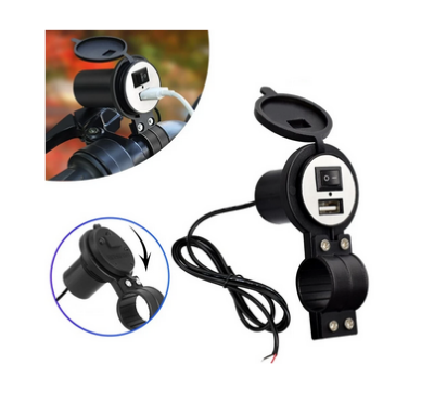 Picture of 12V 1.5A Mobile Power USB Port Socket Fast Charging Waterproof Motorcycle USB Phone Charger