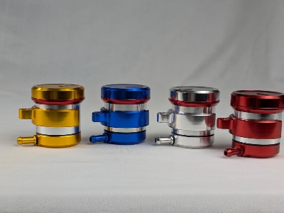 Picture of Motorcycle Rear Brake and Clutch Fluid Reservoir Oil Chamber Cup Cover - Red