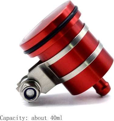 Picture of Motorcycle Rear Brake and Clutch Fluid Reservoir Oil Chamber Cup Cover - Red