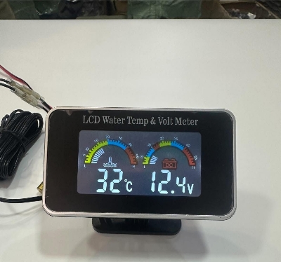 Picture of LCD Water temperature and Voltage meter