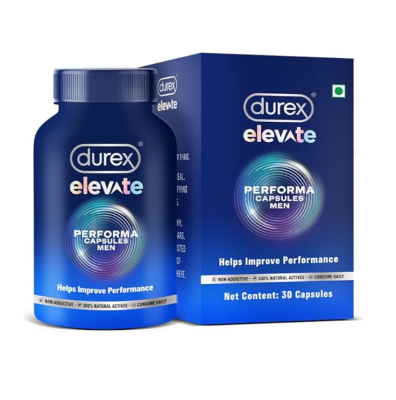 Picture of Durex Elevate Performa Capsules For Men Helps Improve Performance - 30 Capsule
