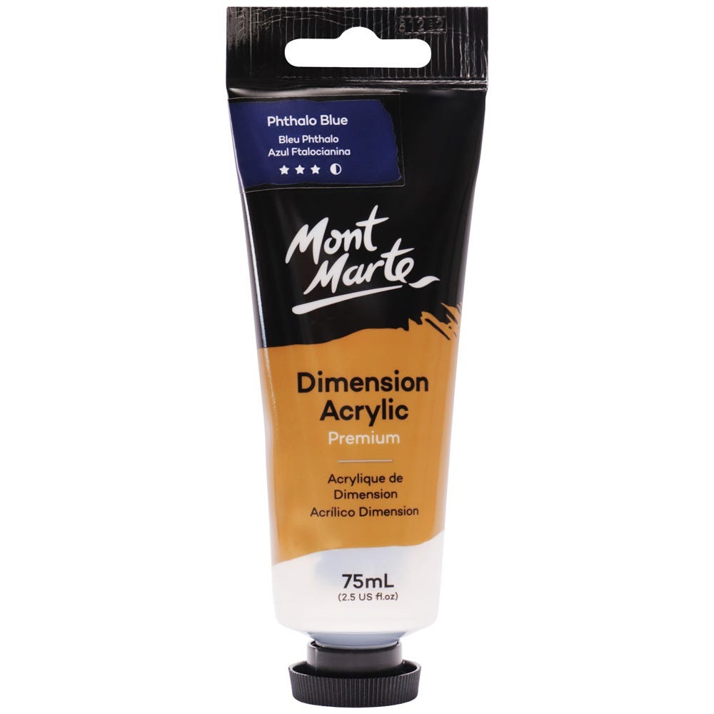 Buy Mont Marte Dimension Acrylic 75mls - Phthalo Blue at Best Prices in Bangladesh