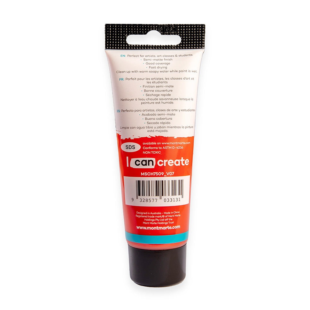 Buy Mont Marte Acrylic Color Paint 75ml-Vermilion at Best Prices in Bangladesh