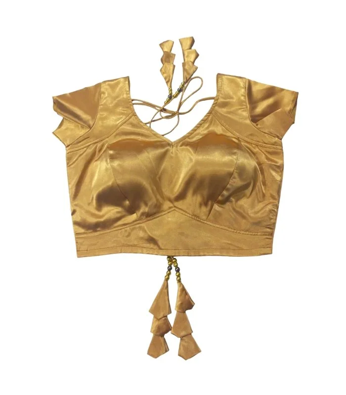 Picture of Golden color Short Sleeve Blouse For Women
