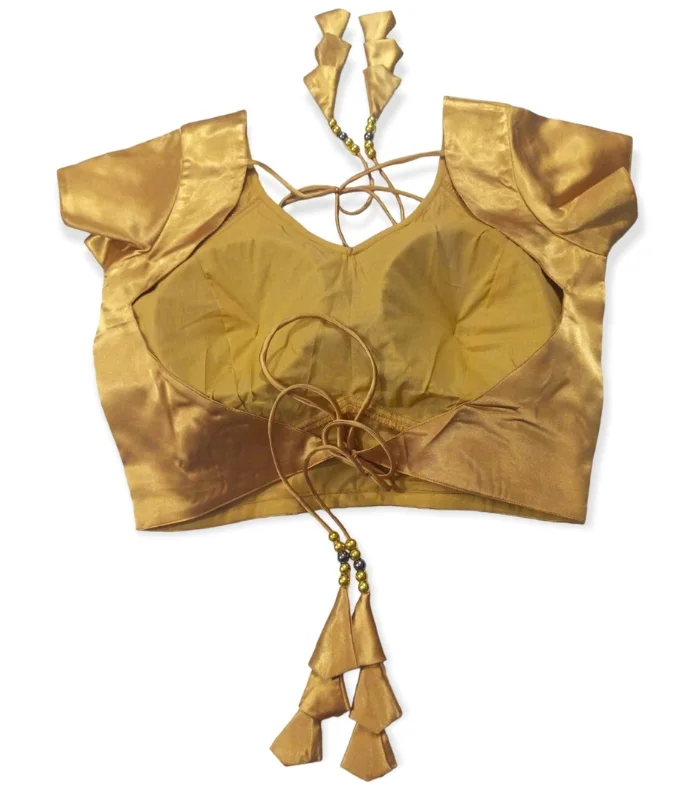 Picture of Golden color Short Sleeve Blouse For Women
