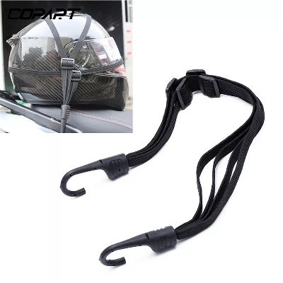Picture of JAVA RACING 2 Hooks Motorcycle Helmet Straps Motorcycle Accessories Luggage Retractable Elastic Rope Fixed Strap Motos Helmet Luggage Net