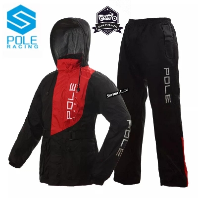 Picture of Pole Racing Motorcycle Raincoat Rain Gear Suit include Waterproof Jacket Pants Impermeable Rain Cover for Outdoor Sports Fishing Riding