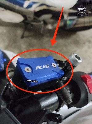 Picture of Yamaha YZF R15 V3 YZF-R15 V3 2017-2020 Motorcycle CNC Aluminum Rear Brake Fluid Reservoir Cap Cover Accessories