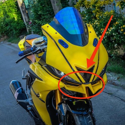 Picture of Motorcycle Front Mini Winglet Fiver Quality (Yellow Color)