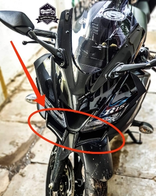 Picture of Motorcycle Front Mini Winglet Fiver Quality (Black Color)