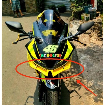 Picture of Motorcycle Front Winglet For YAMAHA R15 V2 V3 Fiver Quality (Yellow Color)