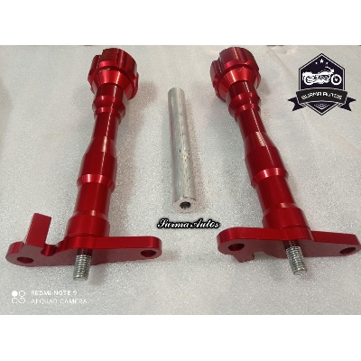 Picture of Motorcycle Frame Crash Pads Engine Case Sliders Protector By YAMAHA FZ-S & R15 V3 Accessories (Red)